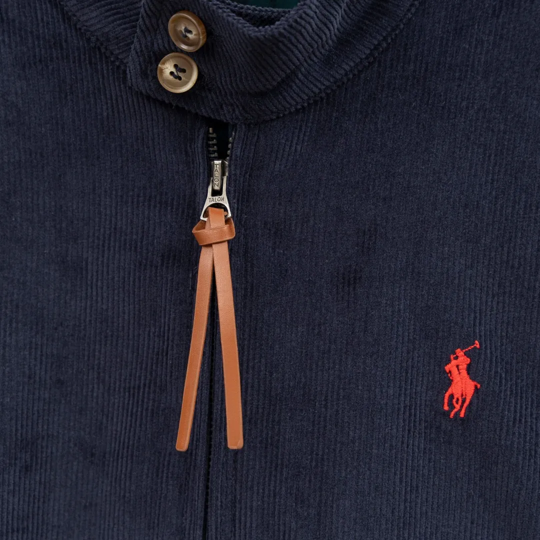 P470 top version (difference in currency) You can scan the QR code to enter the official website Style: Ralph Lauren POLO Ralph Lauren original molded small label embroidered corduroy old money style jacket Color: Picture color Size: S-XL Fabric: Corduroy Accessories: Full set of customized accessories No gender distinction, the same style for men and women